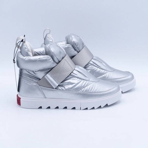 NEW Sorel Joan of Arctic Next Strap Puff Boots NL3749-034 Silver - Picture 3 of 7